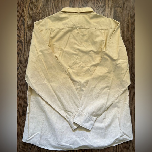 Men's Camel Button-Down Shirt XL Old Money English Tailored Look - Picture 3 of 3